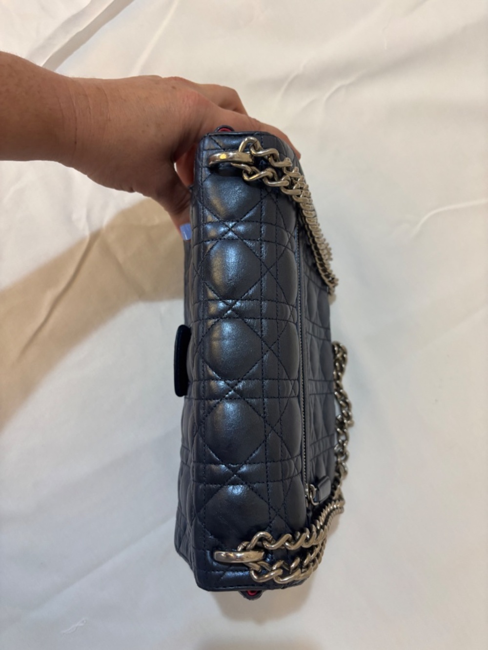 Christian Dior Miss Dior in Metallic Blue Pre-Owned - Picture 6 of 15